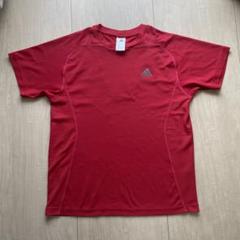 adidas　メンズ　半袖　スポーツウェア　M 吸水速乾　赤