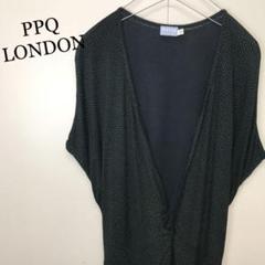 美品 PPQ LONDON ドット柄 ロングワンピース