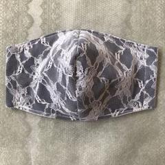 インナーマスク 小池都知事風 大きめサイズ ハンドメイド レース
