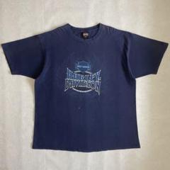 00s OLD ハーレーダビッドソン ヴィンテージ フレイム ファイヤ Tシャツ