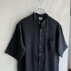 Steven Alan / バンドカラーシャツ BOLD FIT / 黒 L - メルカリ