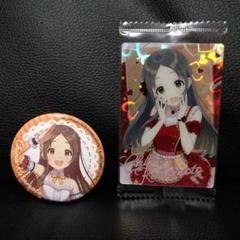学園アイドルマスター　倉本千奈　缶バッチ　カード