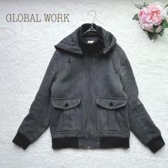 グローバルワーク【S】中綿ジャケット　フード付き　ジュップアップ　上着