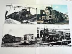 【2/24正午までの出品です】C58 銘板 鉄道写真8枚組：蒸機-C57・C58・C59・C62・D51(KG判•中古