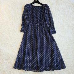 美品】近年 23年 UNTITLED アンタイトル　ロングワンピース　総柄　3L ティアード/洗える/夏ワンピ】コットンロングワンピース（マキシ