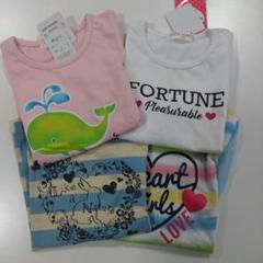 新品・おんなのこ・120センチ・半袖Tシャツ&ロンT 4点セット! 3,