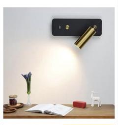 LED 燭台　USB ポート付き現代的な LED ウォールランプ 関節式ヘッド