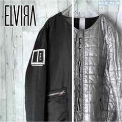 ELVIRA COLLARLESS MA-1 REVERSIVLE JACKET