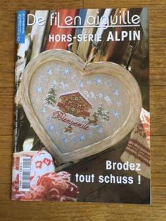 De fil en aiguille ALPIN クロスステッチ 図案 雑誌 - メルカリ