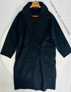 【美品】コントワー・デ・コトニエ ロングチェスターコート カシミヤ混 美品】コントワー・デ・コトニエ ロングチェスターコート