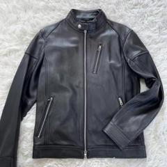 極美品✨ ラトルトラップ シングル ライダースジャケット レザー 羊革 ブラック ラトルトラップ RattleTrap シングルライダースレザージャケット