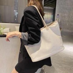 SALE＊無地 ナチュラルトートバッグ シンプル  ベージュ きなり 美品