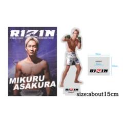 RIZIN×クレマス　オリジナルポスター　アクリルスタンド　メタリックプラカード RIZIN×クレマス オリジナルポスター アクリルスタンド