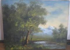 George Augustus Williams　F6　油絵　昭和50年購入 George Augustus Williams F6 油絵 昭和50年購入 - メルカリ