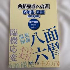 ㉓ 超美品　 浜学園　6年生　完全制覇　合格完成への道　16冊　長文読解　漢字 浜学園 小6入試国語完全制覇 第4分冊 - メルカリ