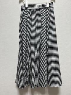 最終値下4月掲載終了 MADISONBLUEギンガムチェック ロングスカート00 QUILT MAXI SKIRT GINGHAM | SKIRT | MADISONBLUE