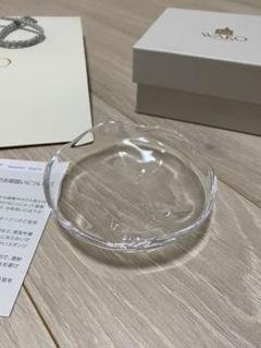 【未使用】杉江 智 クリアガラス製器 ３点セット 水色の気泡 未使用】杉江 智 クリアガラス製器 3点セット 水色の気泡 皿