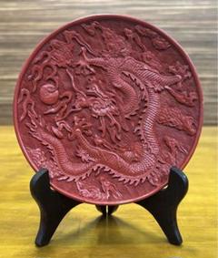 漆芸　堆朱　彫刻　筆筒　中国古美術　書道　アンティーク 漆芸 堆朱 彫刻 筆筒 中国古美術 書道 アンティーク