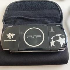 ウイニングイレブン2010限定デザイン美品PSP + ソフト・イヤフォン・ケース