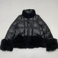 Y2K archive BLACK ファー 光沢 vintage ブルゾン メンズ