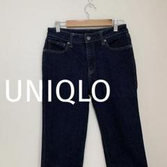 【超美品】 UNIQLO ユニクロ レディース ストレート デニム ジーパン25