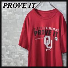 半袖 Tシャツ 英字 プリント メンズ レッド 赤 XL〜2XL程度 US 古着