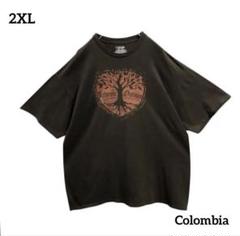 ColombiaコロンビアTシャツプリントロゴデザインオーバーサイズ古着
