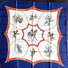 【新品購入❤️】HERMESエルメスPARIS大判スカーフ⭐️馬兵隊ブルーイエロー 新品購入❤️】HERMESエルメスPARIS大判スカーフ⭐️馬兵隊