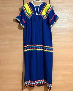 70s vintage ヴィンテージ セミノール パッチワーク ワンピース 古着