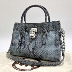 ♡正規品♡マイケルコースYASMEEN ハンドバッグ•クラッチバッグ •蛇革 楽天市場】マイケルコース バッグ パイソンの通販