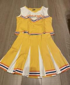 【極美品】チアリーディングウェア YS ユニフォーム　子供用 カスタムキッズチアリーディングユニフォーム ピンクの子供チア