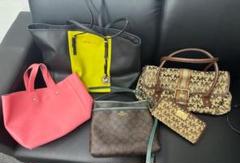 ブランドバッグ財布 5点 まとめ売り COACH マイケルコース フルラ