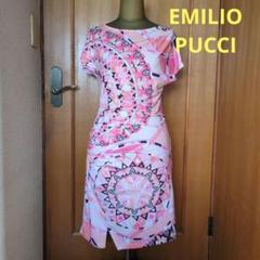 美品　エミリオプッチ　総柄　プッチ柄　キャミソールワンピース　夏　38 中古・古着通販】Emilio Pucci (エミリオ プッチ) 総柄