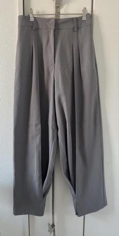 ワイドスラックス ワイドパンツ タックパンツ y2k テーパードパンツ