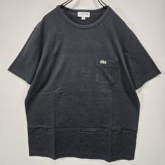 LACOSTE　半袖　Tシャツ　M　ポケット　シンプル　ロゴ　ワッペン　古着