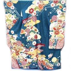 ☆中古品☆振袖　単品　ヤケ有り　正絹　白系花模様　B級品　振袖 ☆中古品☆振袖 単品 正絹 花模様B級品ヤケ・キズ有り振袖