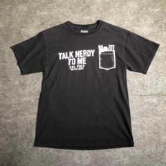 【champion】プリントTシャツ 黒 ZSM6 古着