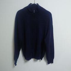 6/18まで最終値下☆2025GOLDEN GOOSE ニット XL ネイビー Canada Goose ネイビー ハイネックセーター