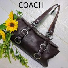 COACH チェルシーサッチェル ブラウン ハンドバッグ レザー