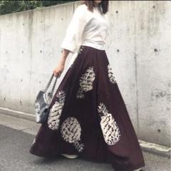 MSGMパイナップル柄ロングスカート - メルカリ