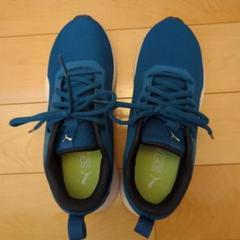 PUMA 青 スニーカー
