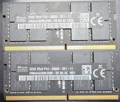 SK hynix DDR4 32GB×2枚（合計64GB）メモリ / Mac対応