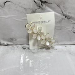 ビンテージ ヘアバレッタ オパール ヘアクリップ フラワー ヘアピン