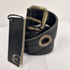 Just Cavalli ベルト　タグ付　レザー　バックル　黒　スタッズ　Y2K