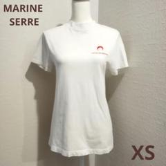 MARINE SERRE マリーンセル ロゴ刺繍 半袖 Tシャツ トップス