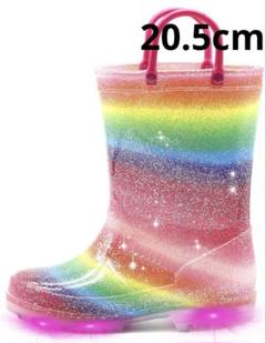 長靴 キッズ レインブーツ 子供 女の子 梅雨対策 軽い 滑り止め 20.5cm