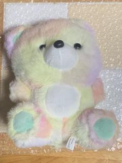 DAISOベア　レインボー　くま　ぬいぐるみ
