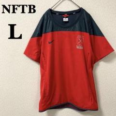 【美品】NIKE NFTB ナイキフットボール 半袖 ピステ レッド L