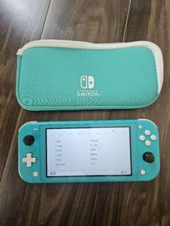 【中古品】Switch lite ターコイズ　箱付き　（32GBSDカード付き） Nintendo Switch 任天堂 Lite ニンテンドースイッチ ライト