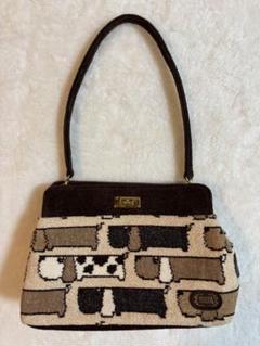 ★レア美品‼️FEILER フェイラー DOGS ドッグス ショルダーバッグ 犬柄